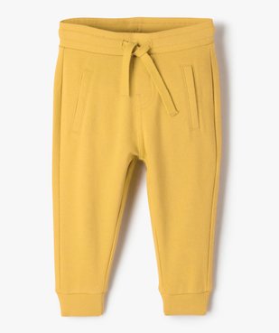 Pantalon de jogging avec ceinture bord-côte bébé garçon vue1 - GEMO 4G BEBE - GEMO