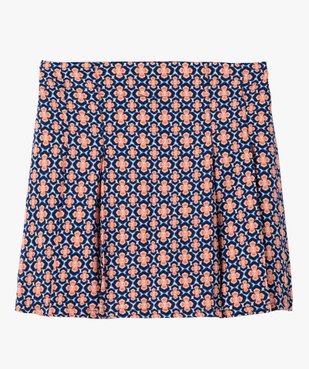 Jupe-short fille en viscose fleurie vue2 - GEMO (ENFANT) - GEMO