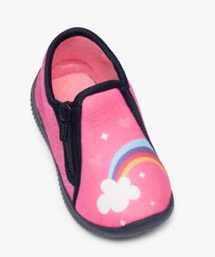 Chaussons fille en velours ras avec licorne et arc-en-ciel vue5 - GEMO (ENFANT) - GEMO