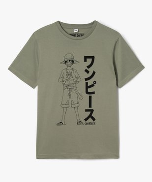 Tee-shirt manches courtes imprimé Luffy garçon - One Piece vue1 - ONE PIECE - GEMO