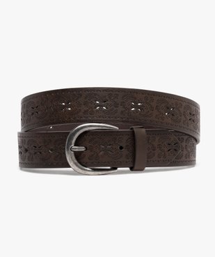 Ceinture style western à motifs fleuris femme vue1 - GEMO (ACCESS) - GEMO