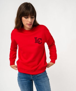 Sweat molletonné avec motif poitrine femme - LuluCastagnette vue3 - LULUCASTAGNETTE - GEMO