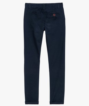 Pantalon garçon coupe chino vue3 - GEMO (JUNIOR) - GEMO