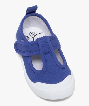 Chaussures en toile à bout recouvert et bride scratch bébé garçon vue5 - BUGGY - GEMO