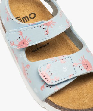 Sandales bébé garçon à scratch motif crabe vue6 - GEMO 4G BEBE - GEMO