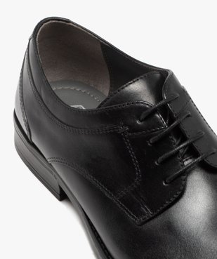 Derbies homme dessus en cuir uni à lacets ronds - Taneo vue6 - TANEO - GEMO