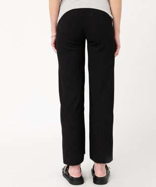 Pantalon large en maille froissée à taille smockée femme vue3 - GEMO 4G MATERN - GEMO