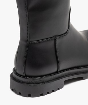 Bottes fille plates unies et fourrées à zip vue6 - GEMO (ENFANT) - GEMO