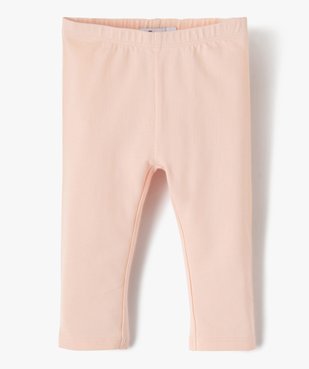 Legging long en coton stretch bébé fille vue1 - GEMO 4G BEBE - GEMO