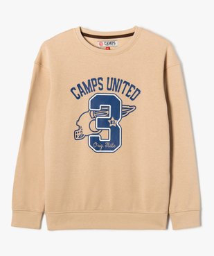 Sweat en molleton doux imprimé garçon - Camps United vue2 - CAMPS UNITED - GEMO