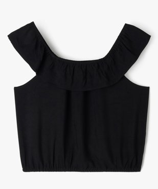 Blouse sans manches coupe courte fille vue1 - GEMO 4G FILLE - GEMO