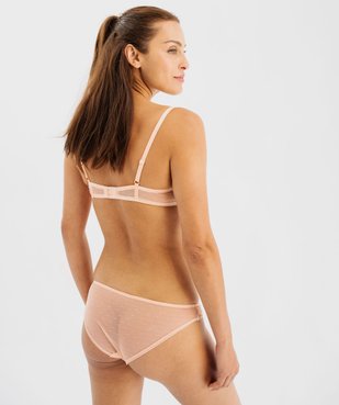 Soutien-gorge corbeille en dentelle à armatures vue3 - GEMO(HOMWR FEM) - GEMO