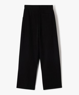 Pantalon en toile coupe large à pinces fille vue4 - GEMO (JUNIOR) - GEMO