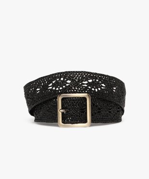 Ceinture tressée avec motifs ajourés femme vue1 - GEMO (ACCESS) - GEMO