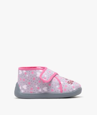 Chaussons bottillons motifs coeurs fermeture scratch fille vue1 - GEMO (ENFANT) - GEMO