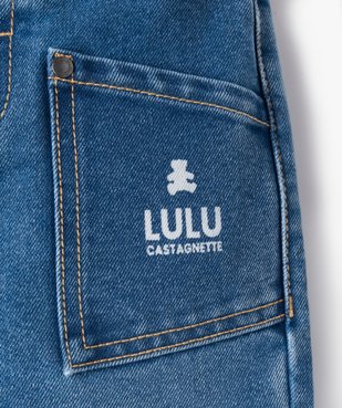 Jean coupe mom avec poches plaquées bébé fille - LuluCastagnette vue2 - LULUCASTAGNETTE - GEMO