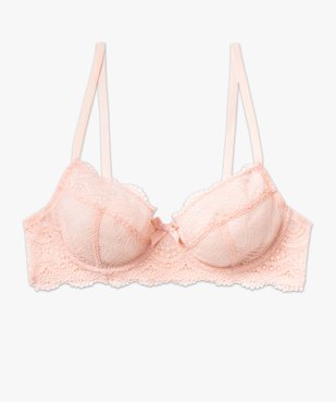 Soutien-gorge à armatures forme corbeille en dentelle vue4 - GEMO(HOMWR FEM) - GEMO