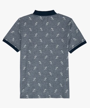 Polo garçon à motif tropical vue3 - GEMO (ENFANT) - GEMO