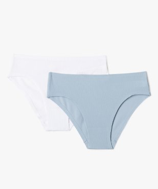 Culotte en maille côtelée (lot de 2) fille vue1 - GEMO 4G FILLE - GEMO