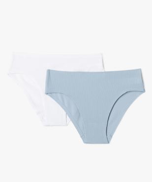 Culotte en maille côtelée (lot de 2) fille vue1 - GEMO 4G FILLE - GEMO