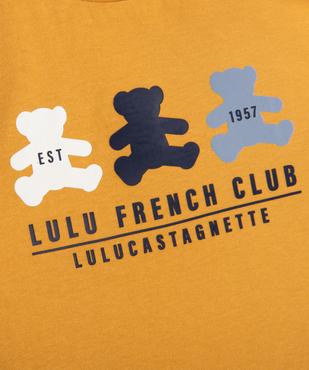 Tee-shirt manches courtes avec logos et inscriptions bébé - LuluCastagnette vue3 - LULU CASTAGNETTE GEMO FOR GOOD - GEMO