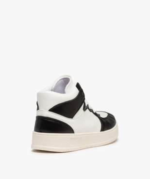 Baskets homme mid-cut bicolores à lacets vue4 - GEMO (SPORTSWR) - GEMO