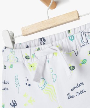 Short en maille à motifs estivaux bébé garçon vue2 - GEMO 4G BEBE - GEMO