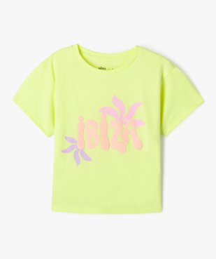 Tee-shirt à manches courtes coupe oversize fille vue1 - GEMO (ENFANT) - GEMO