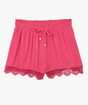 Short de plage avec finitions brodées femme vue4 - GEMO 4G FEMME - GEMO