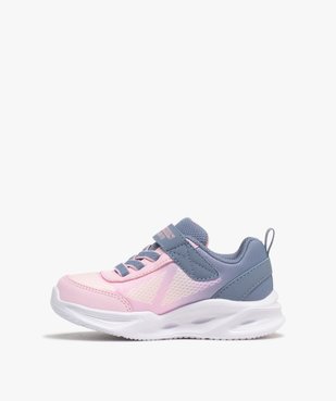 Baskets basses souples en mesh à semelle lumineuse fille - Skechers vue3 - SKECHERS - GEMO