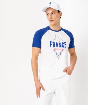 Tee-shirt manches courtes imprimé homme - Allez les bleus vue2 - ALLEZ LES BLEUS - GEMO