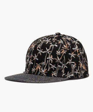 Casquette fille avec motifs palmiers et visière à paillettes vue1 - GEMO (JUNIOR) - GEMO