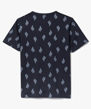 Tee-shirt manches courtes motif cactus vue2 - GEMO (JUNIOR) - GEMO