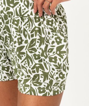 Short de pyjama femme ample à motifs  vue2 - GEMO(HOMWR FEM) - GEMO