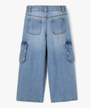 Jean cargo wide leg à taille ajustable fille vue5 - GEMO (ENFANT) - GEMO