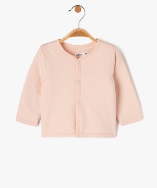 Ensemble 2 pièces bébé fille combinaison et gilet vue4 - GEMO 4G BEBE - GEMO