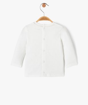 Tee-shirt manches longues dos boutonné imprimé bébé vue4 - GEMO 4G BEBE - GEMO