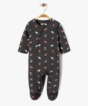 Pyjama à fermeture zippée avec motifs dinosaures bébé garçon vue1 - GEMO(BB COUCHE) - GEMO