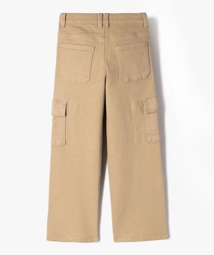 Pantalon cargo straight à taille ajustable fille vue4 - GEMO (ENFANT) - GEMO