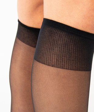 Mi-bas en voile transparent effet brillant femme (lot de 2) vue2 - GEMO(HOMWR FEM) - GEMO