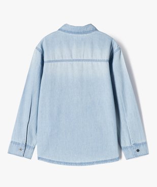 Chemise manches longues en toile de chambray fine garçon vue4 - GEMO (ENFANT) - GEMO