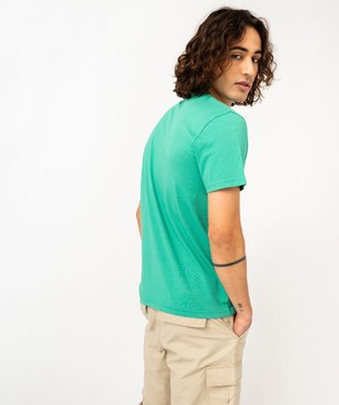 Tee-shirt à manches courtes avec poche poitrine homme vue3 - GEMO 4G HOMME - GEMO