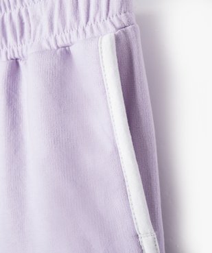 Short en maille avec taille élastique fille vue2 - GEMO 4G FILLE - GEMO