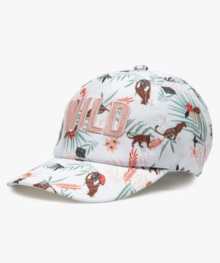 Casquette fille imprimé jungle et paillettes vue1 - GEMO (ENFANT) - GEMO