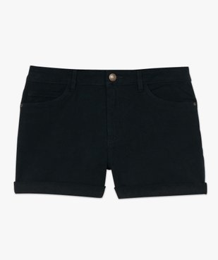 Short femme façon denim avec revers cousus vue12 - GEMO 4G FEMME - GEMO