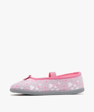 Chaussons ballerines motifs coeurs fille vue3 - GEMO (ENFANT) - GEMO