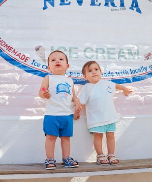 Tee-shirt bébé à manches courtes et capuche en éponge vue6 - GEMO(BEBE DEBT) - GEMO