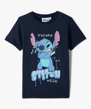 Tee-shirt manches courtes imprimé Stitch garçon - Disney vue1 - LILO & STITCH - GEMO