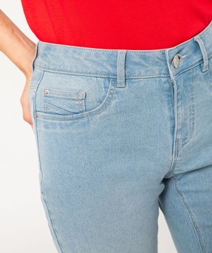 Pantacourt femme en jean coupe Slim vue5 - GEMO(FEMME PAP) - GEMO