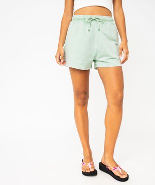 Short en maille avec ceinture ajustable femme vue1 - GEMO(FEMME PAP) - GEMO